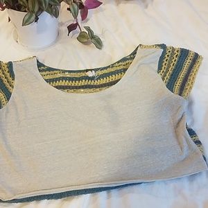 Free People Crochet Crop Top